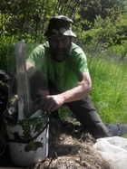 Installation of the light trap at the locality Male Brezno